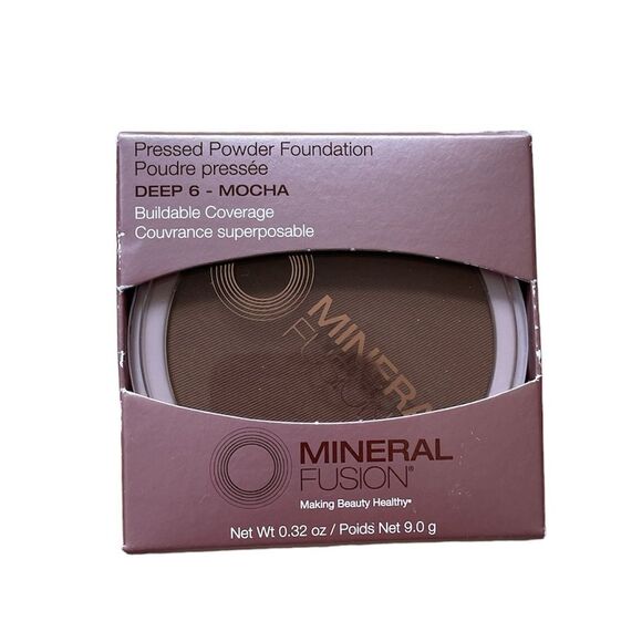 Mineral Fusion Other - Mineral Pressed Powder Deep 6- Mocha Silky Coverage New